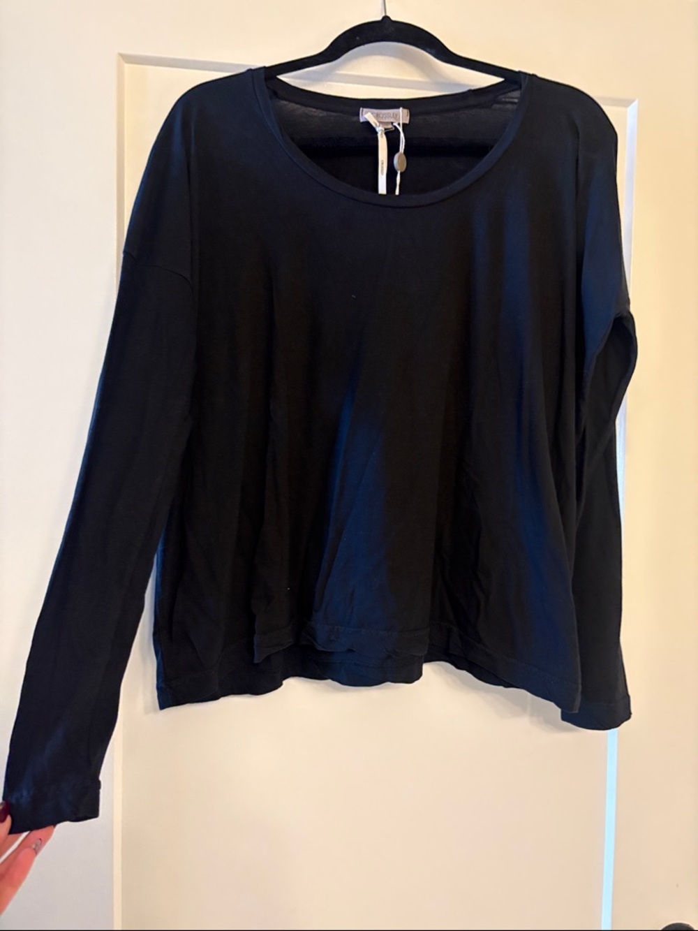 Crosley Black Long-Sleeve Women's Tee
